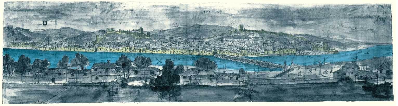 Grabado de Tortosa (1563). Fuente Ayuntamiento de Tortosa