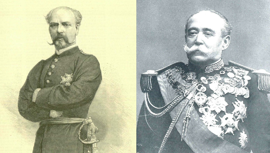 Afusellen José Rizal, l'heroi nacional filipí que es va formar a Barcelona. Els generals Despujols i Garcia de Polavieja. Font Wikipedia