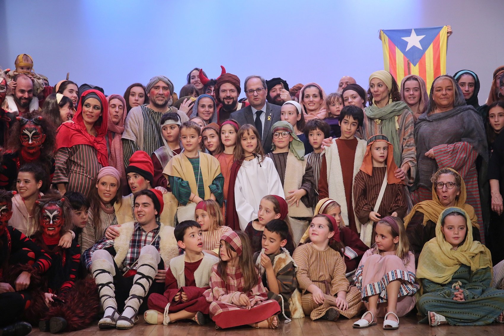 Torra a la representació dels Pastorets de Súria