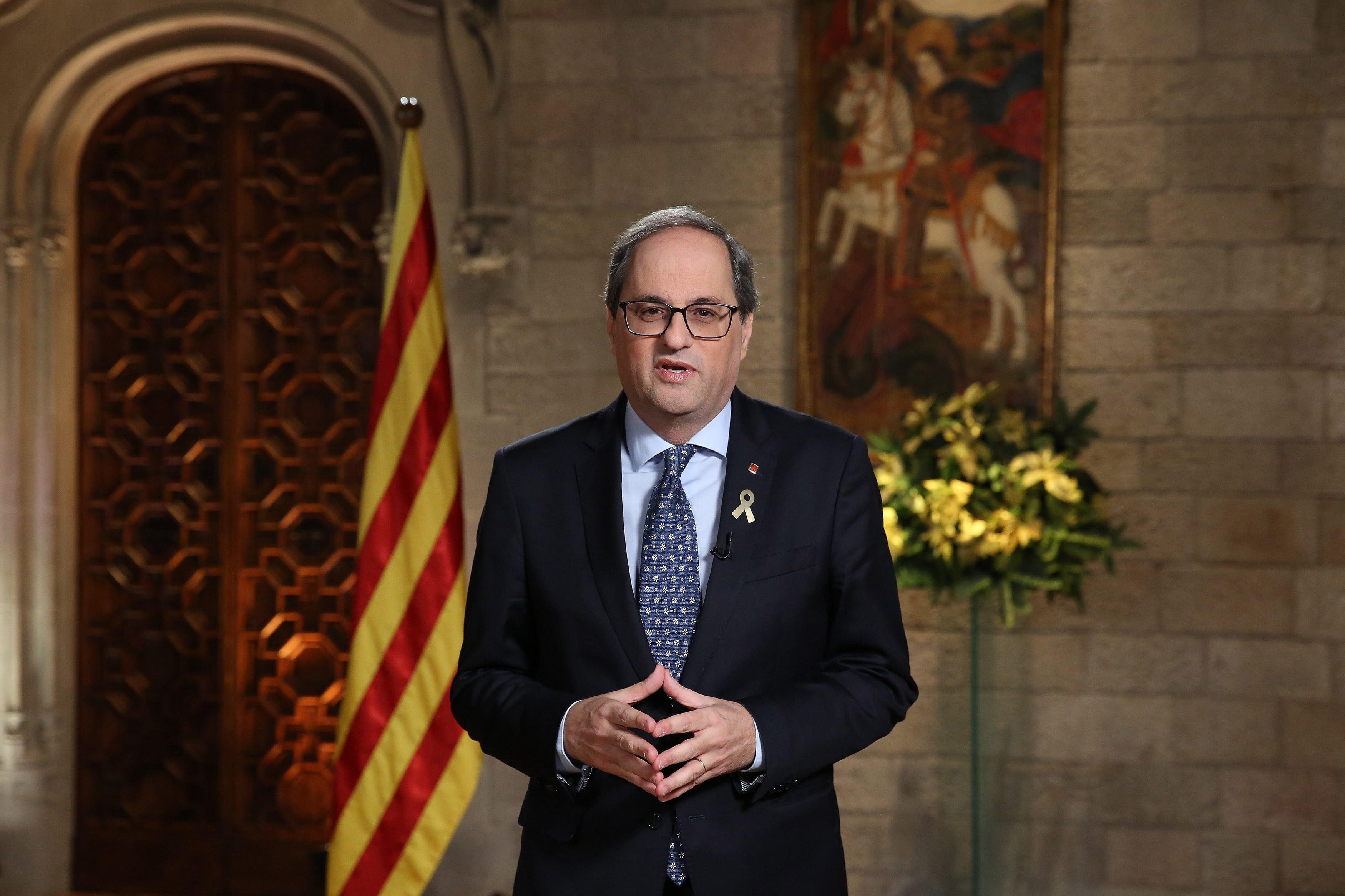 Catalan president: "Let's be ready for the year of our freedom, it's close"