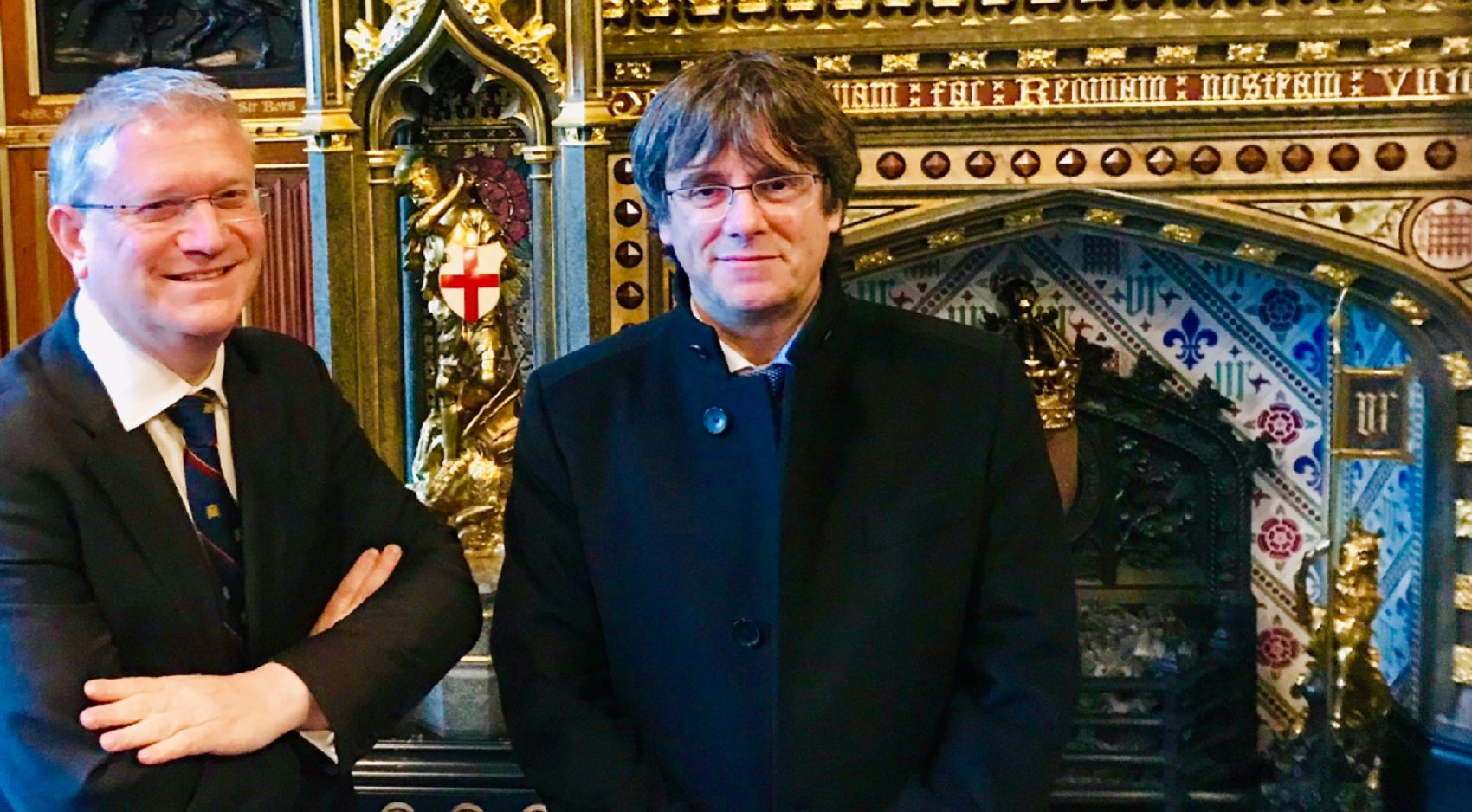 Ni escocès ni independentista: el cicerone de Puigdemont a Westminster era un 'tory'