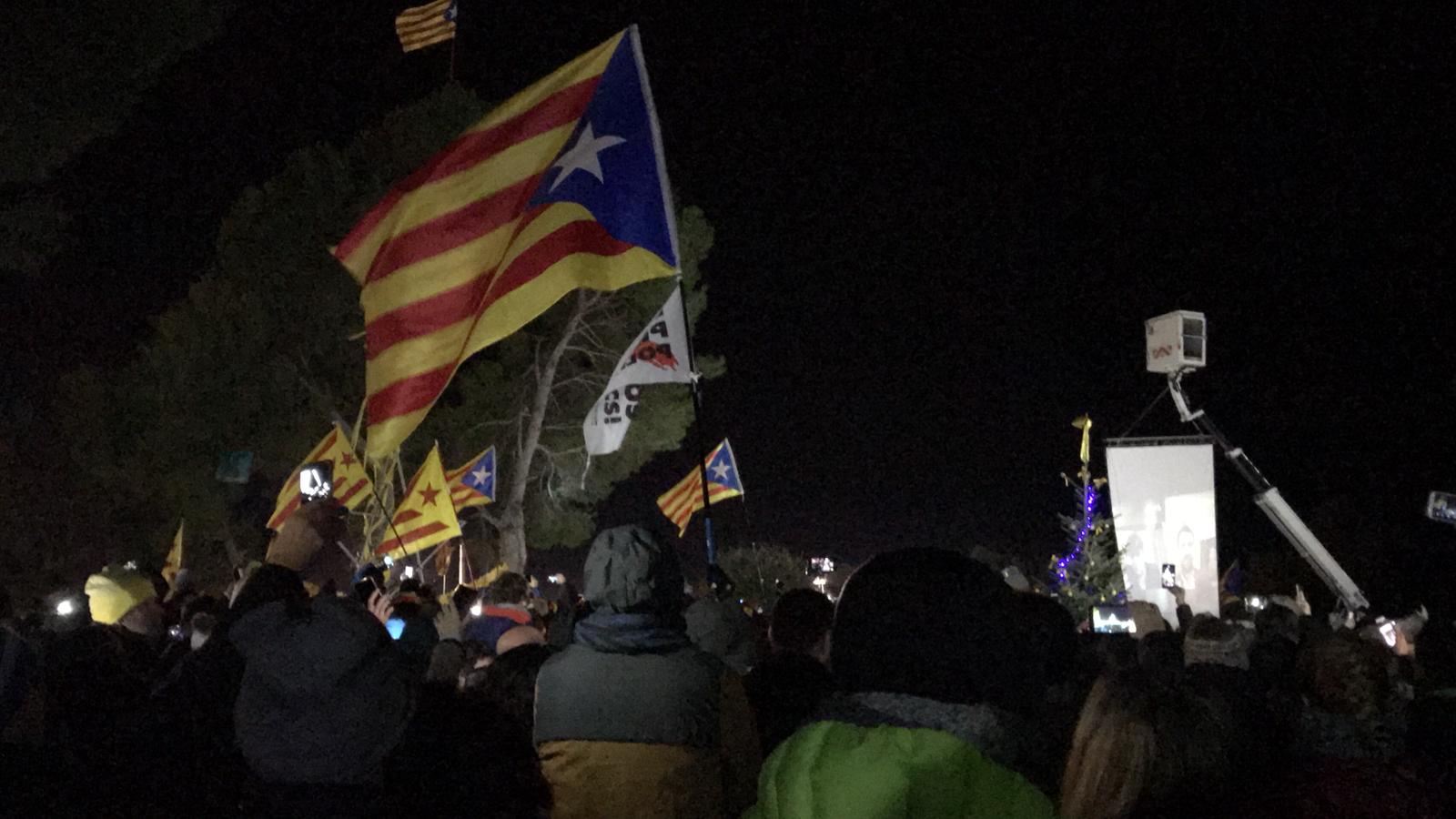 Jordi Sànchez agradece la presencia de miles de personas por Nochevieja en Lledoners