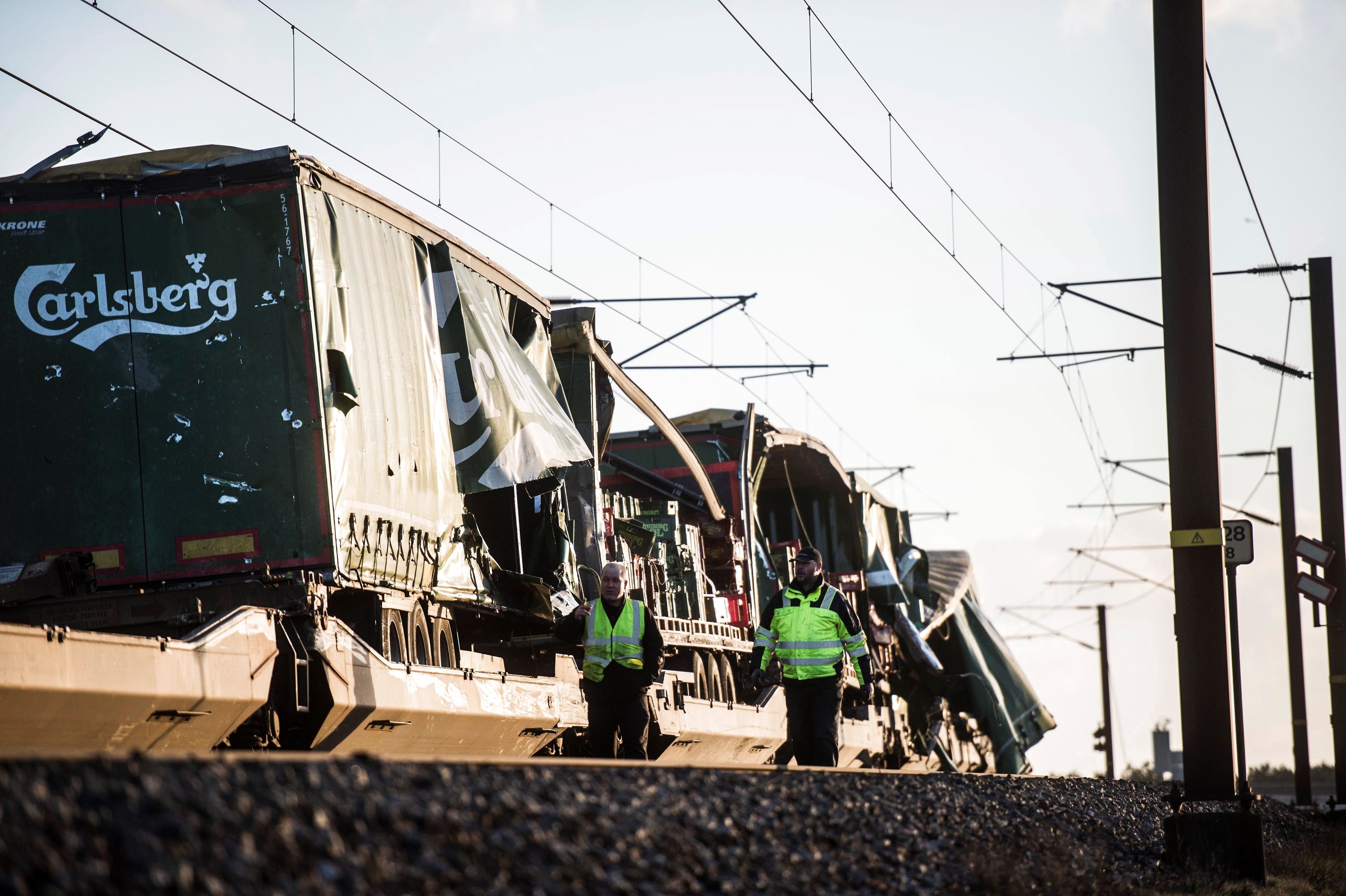 Sis morts en un accident de tren a Dinamarca