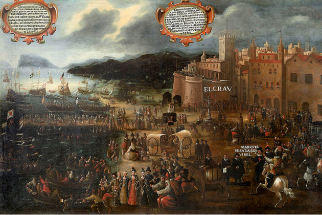 Embarcament forçat dels moriscos valencians al port del Grau (1609). Font Fundació Bancaixa Embarcament forçat dels moriscos valencians al port del Grau (1609). Font Fundació Bancaixa