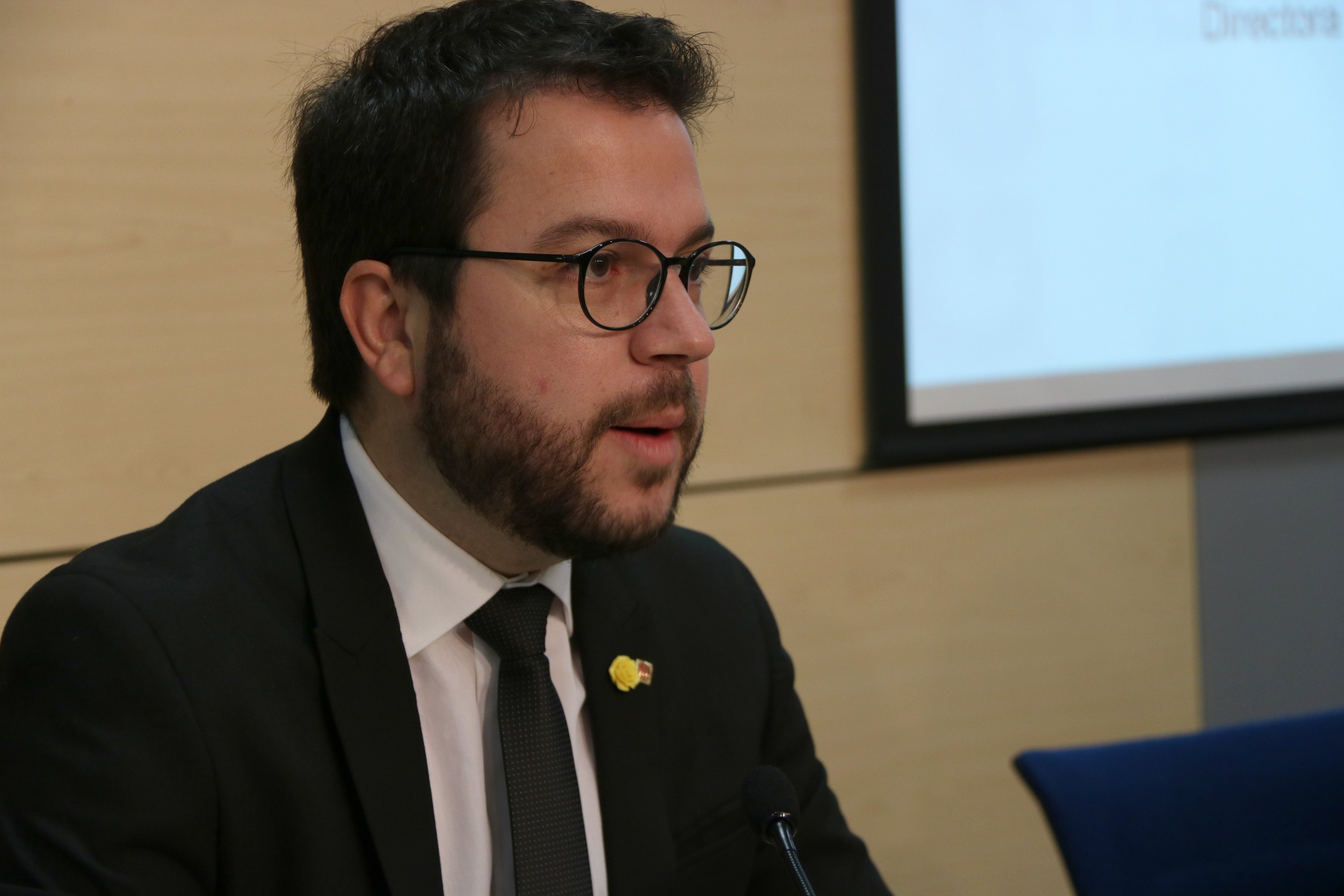 Aragonès no ha recibido ninguna llamada para negociar el presupuesto español