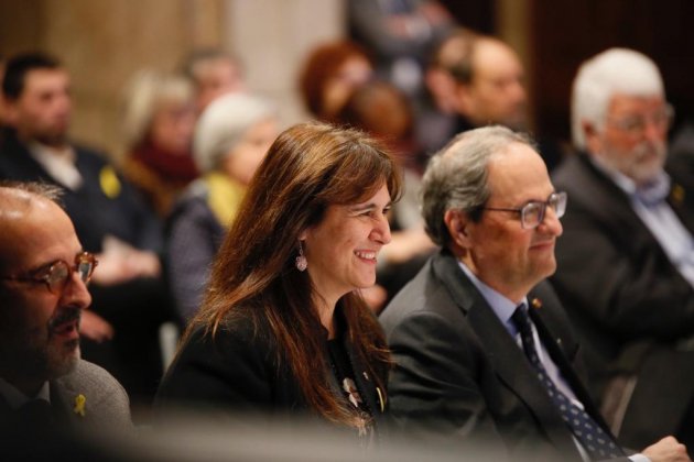 ELNACIONAL Quim torra Laura Borràs acte centenari biblioteques - Sergi alcàzar