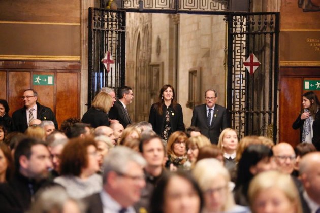 Laura Borràs Quim Torra acto centenario bibliotecas - Sergi Alcàzar