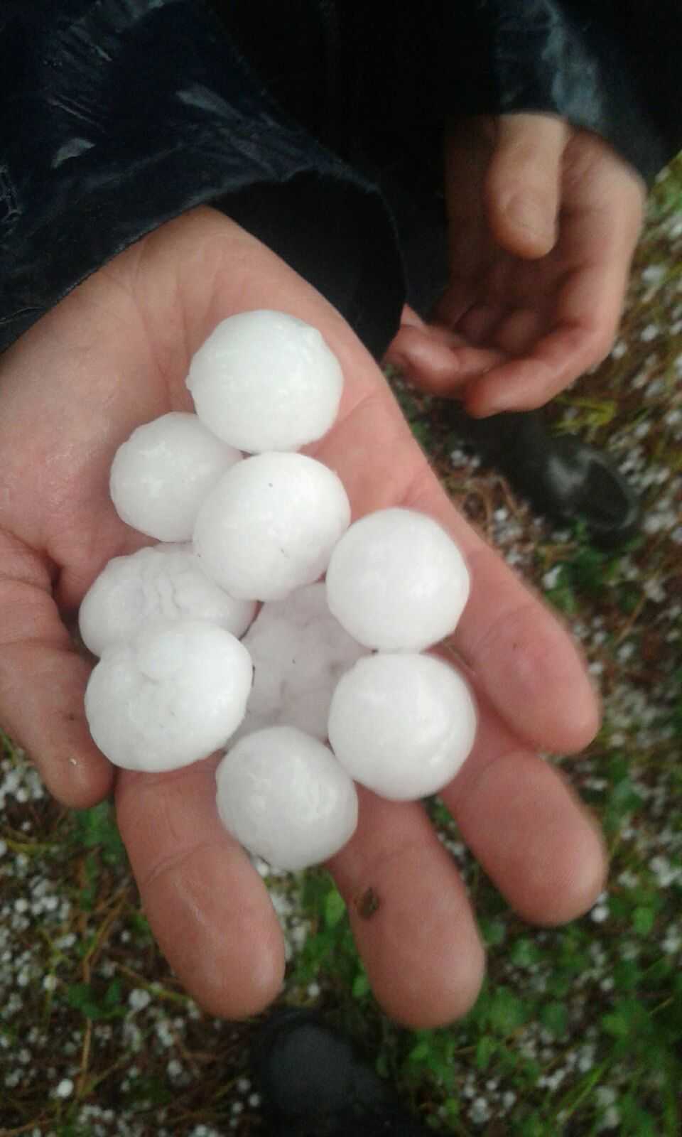 Una granizada afecta la plana de Lleida