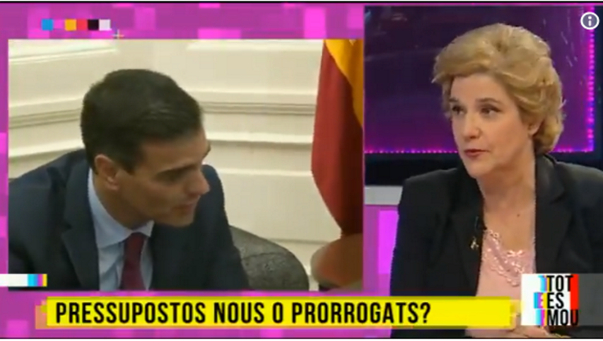 Rahola: "Hay mucho malestar y Torra y Puigdemont tienen una posición dura con los presupuestos"