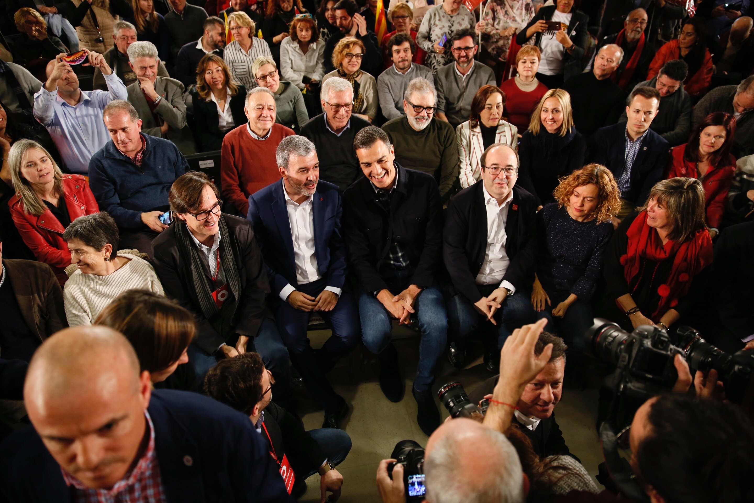 Sánchez en Barcelona, sin propuestas al Govern y con un aviso a PP y Cs: "gobernaremos hasta 2020"