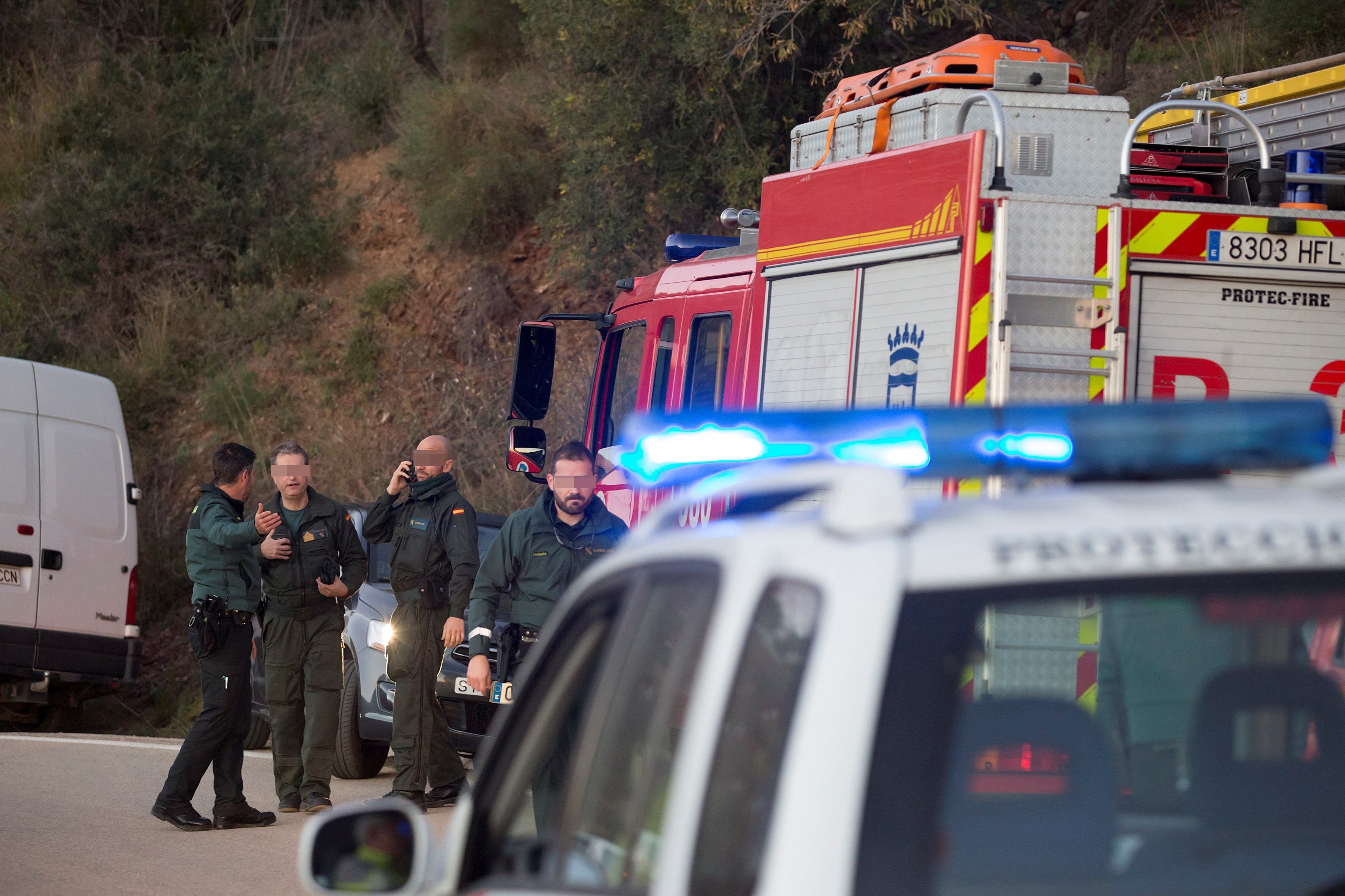 Operación de rescate de un niño que cayó en un pozo en Málaga