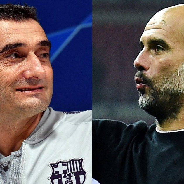 Ernesto Valverde Pep Guardiola EFE