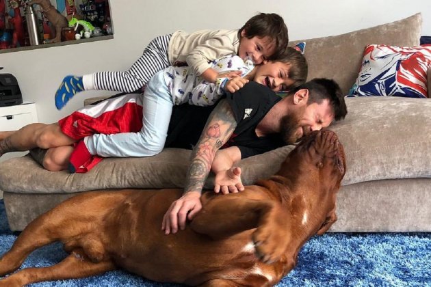 Leo Messi hijos perro @leomessi