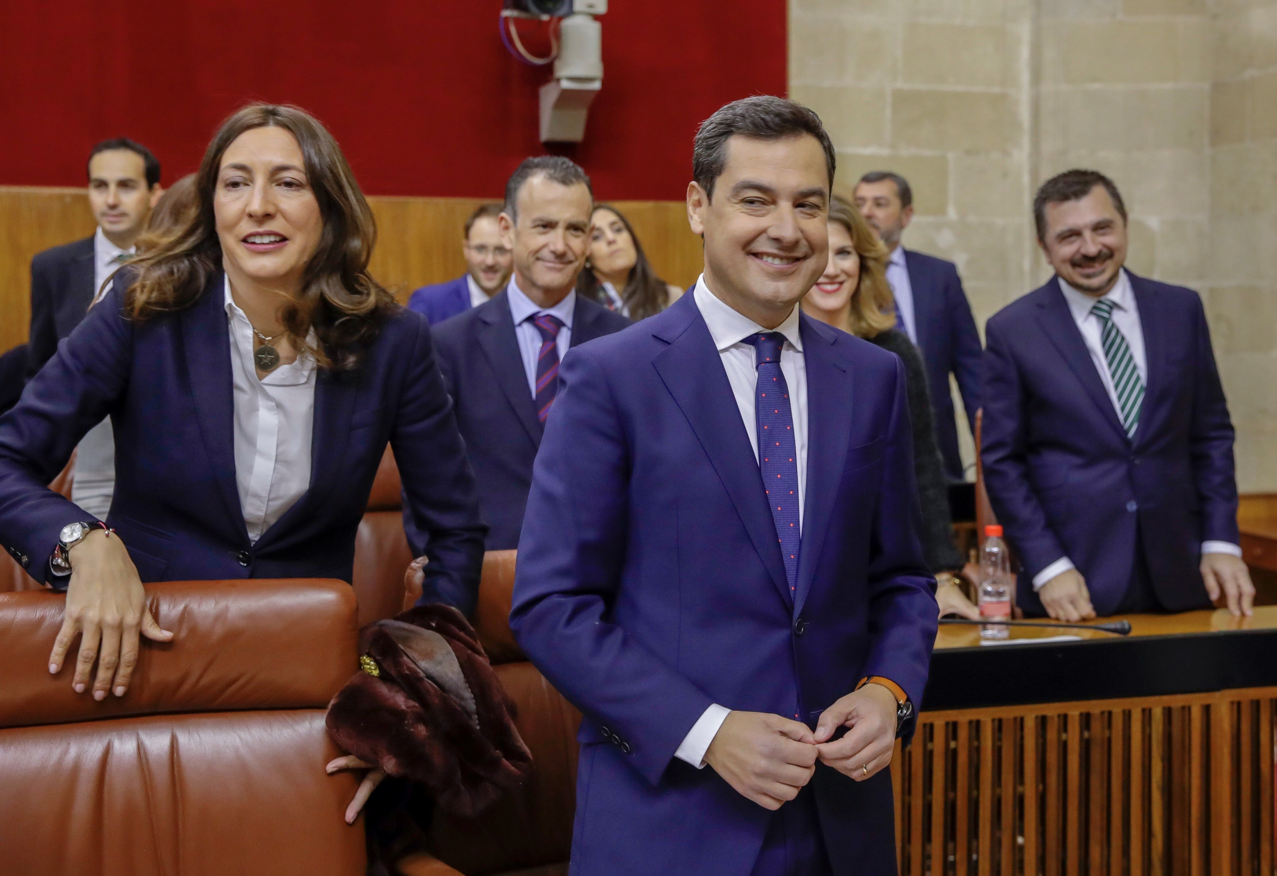 Moreno promete combatir "privilegios" a los independentistas desde la Junta de Andalucía