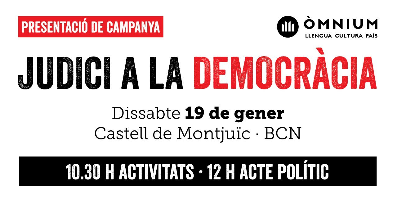 Cartell omnium campanya judici democràcia Cartell omnium campanya judici democràcia