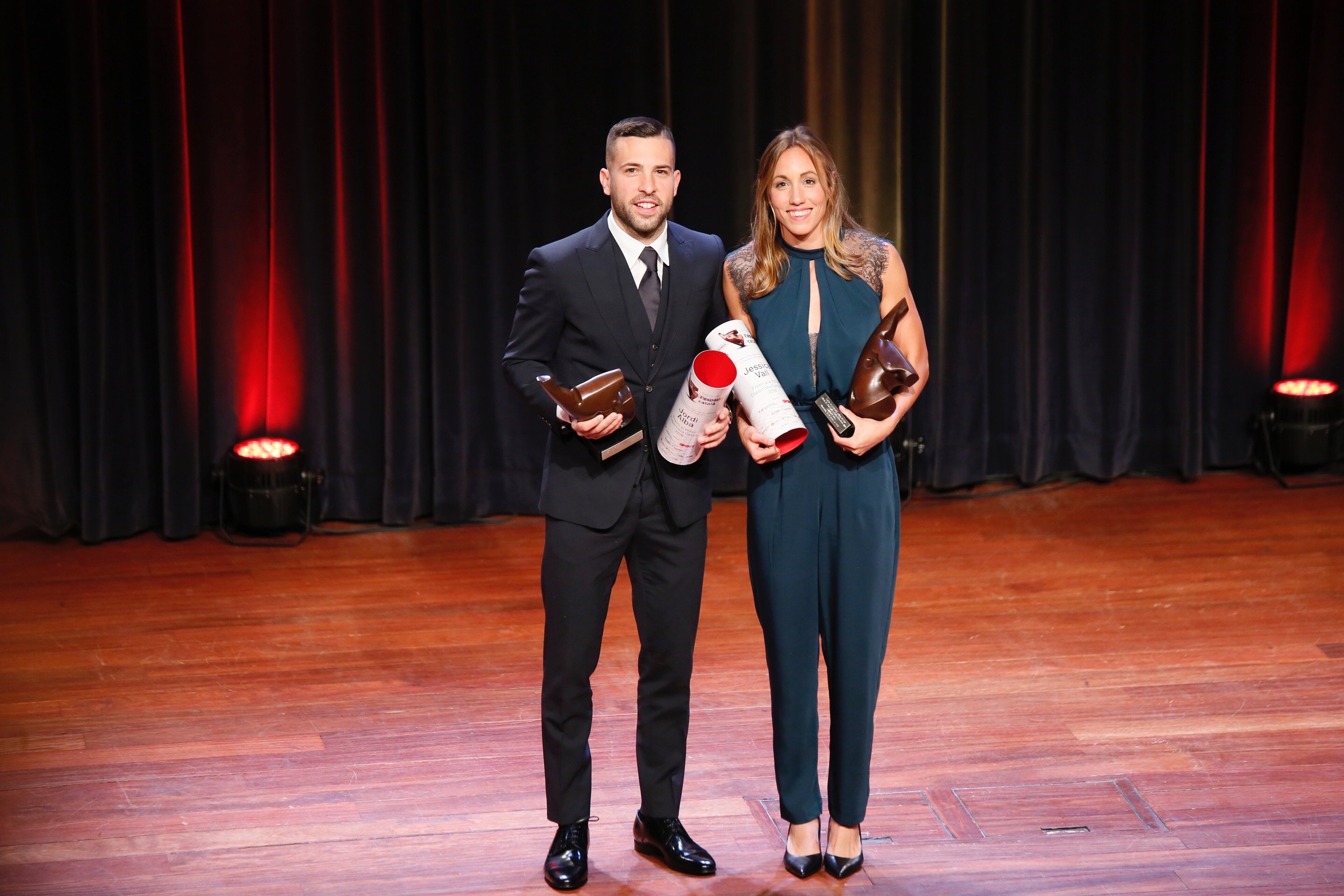 Jordi Alba i Jessica Vall, millors esportistes catalans del 2018