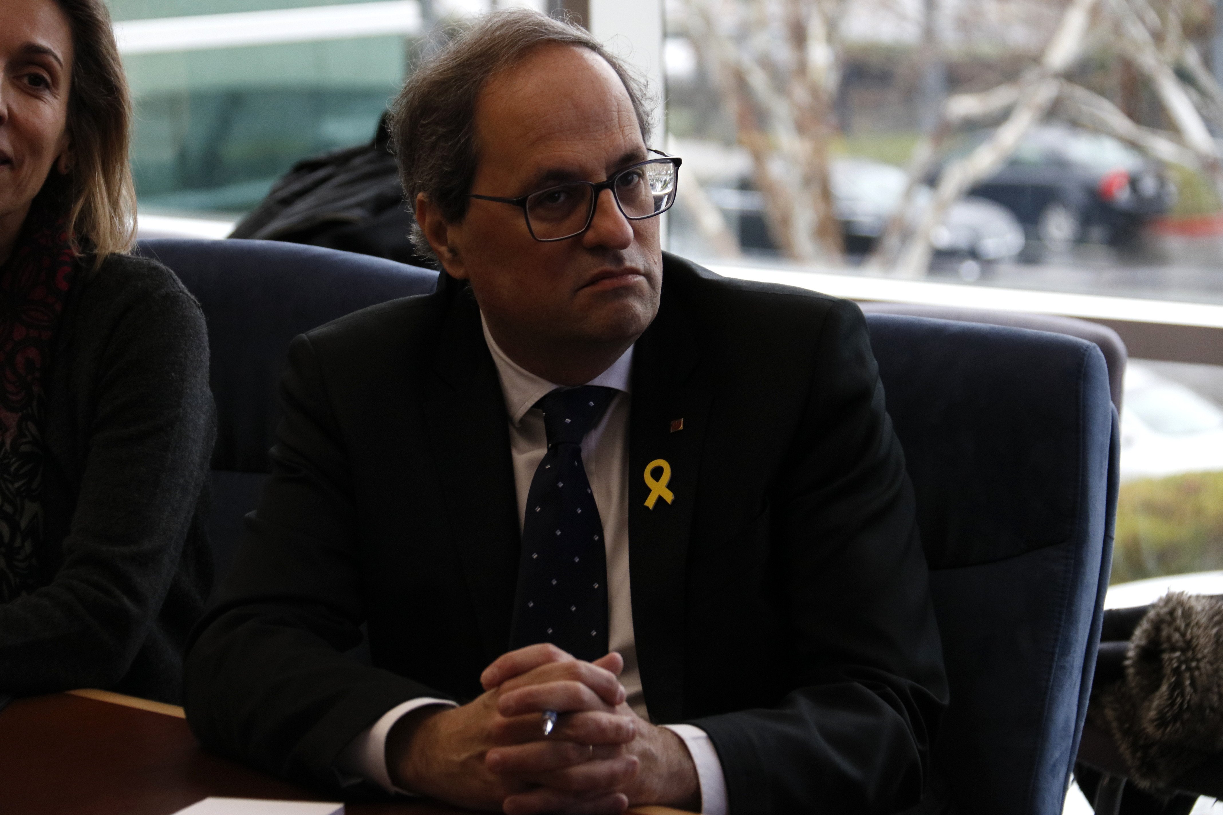 Torra, "dispuesto" a reunirse con los taxistas para abordar el conflicto con los VTC