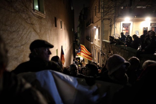 Concentración Girona detenciones policía española - Carles Palacio