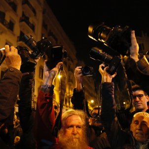 manifestació detencions Via Laietana fotoperiodistes - Sergi Alcàzar