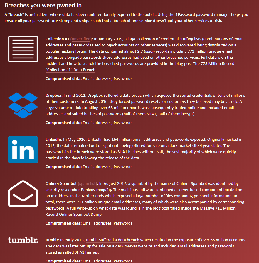 Have I Been Pwned  Check if your email has been compromised in a data breach