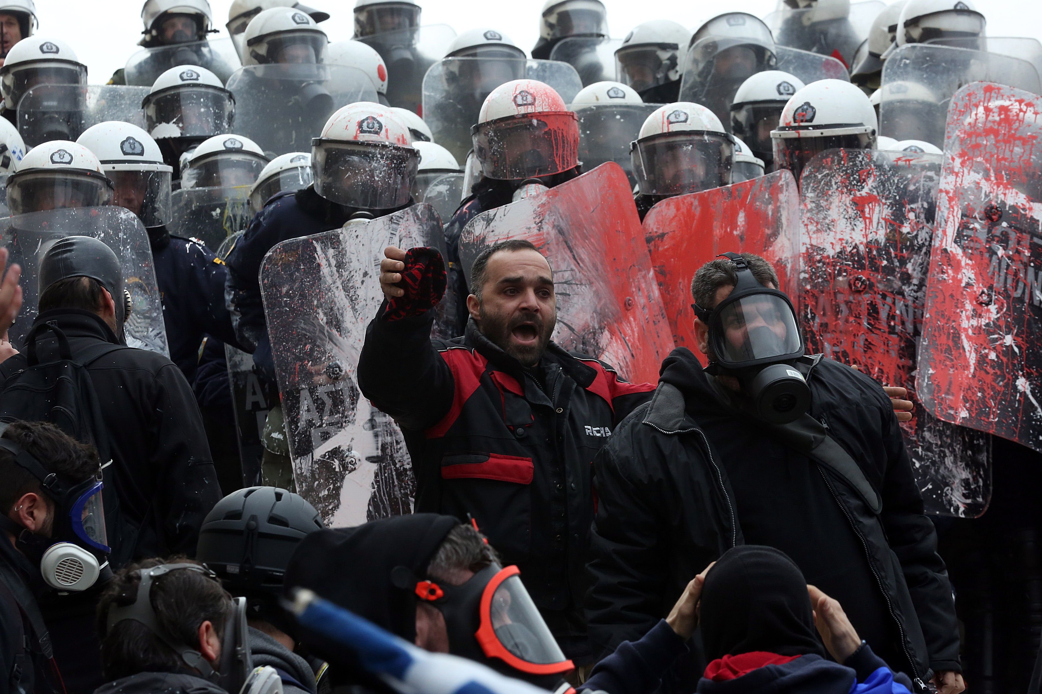 Manifestació Atenas EFE