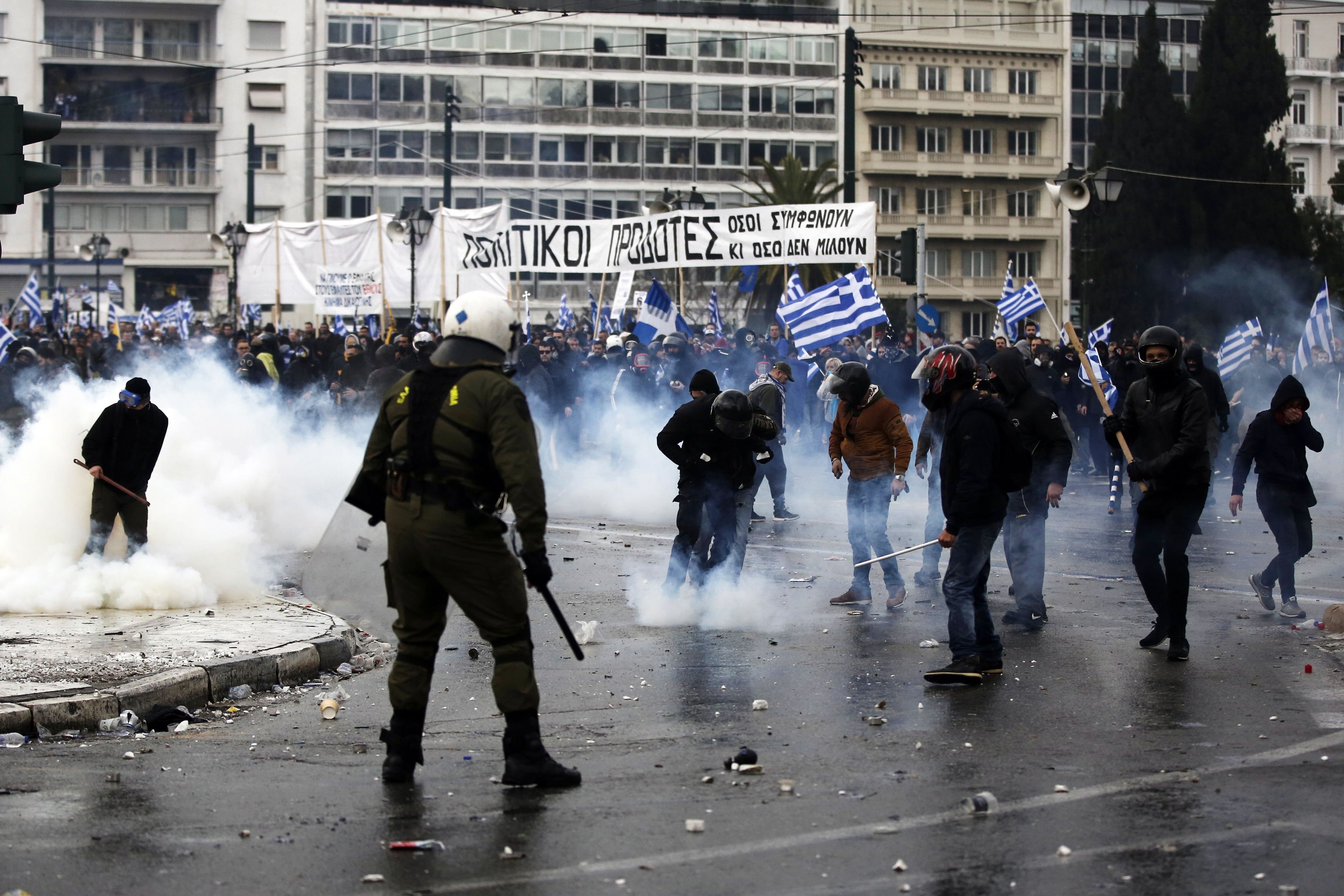 Manifestants Atenas EFE