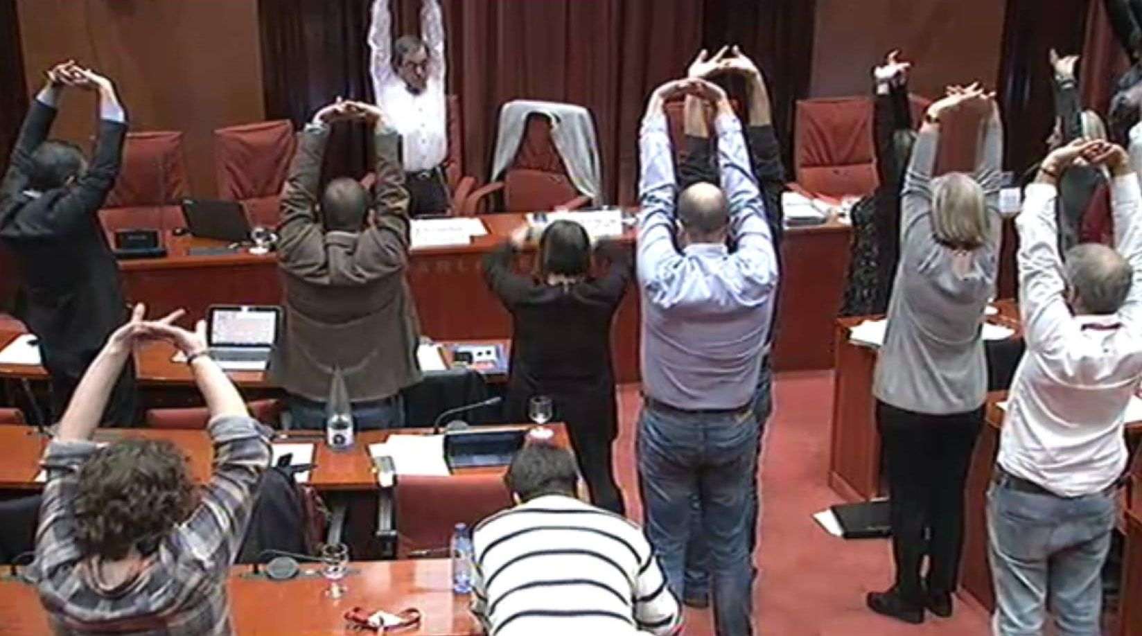 Ejercicio en el Parlament