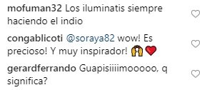 comentarios instagram soraya 3