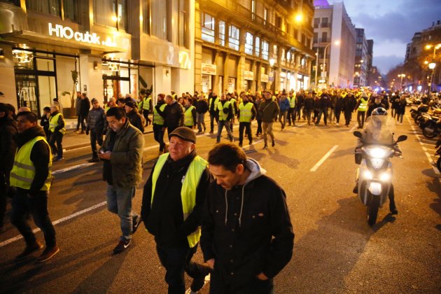 vaga taxistes manifestacio via laietana - Sergi Alcàzar