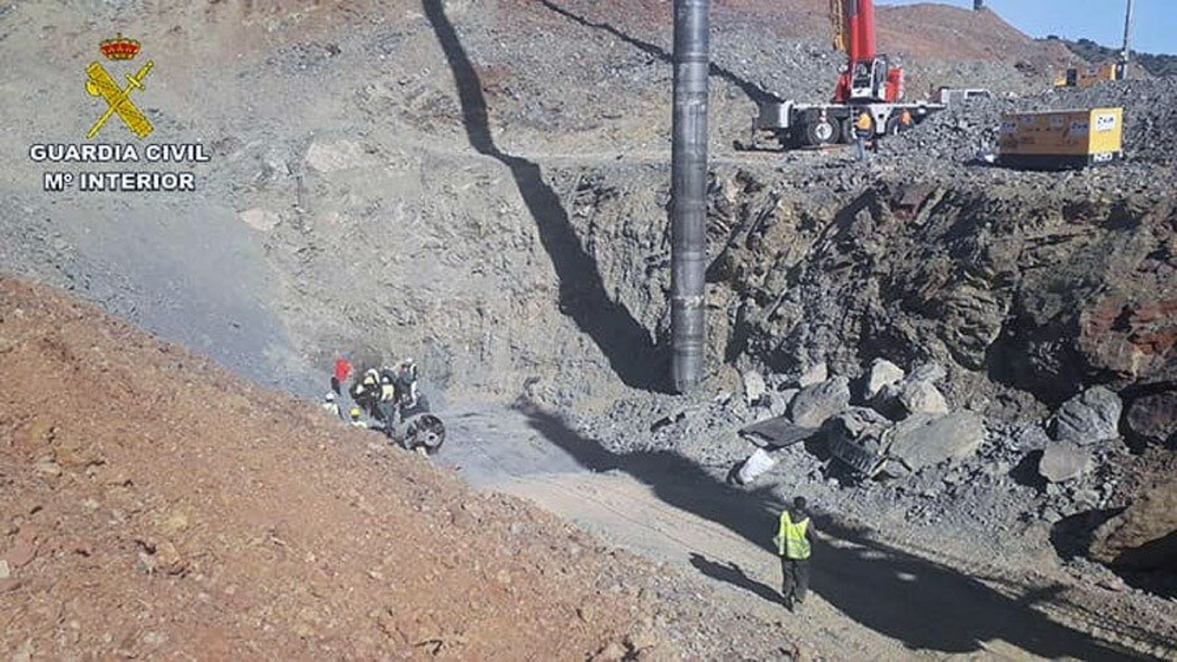 Julen quedó tapado por tierra en el pozo