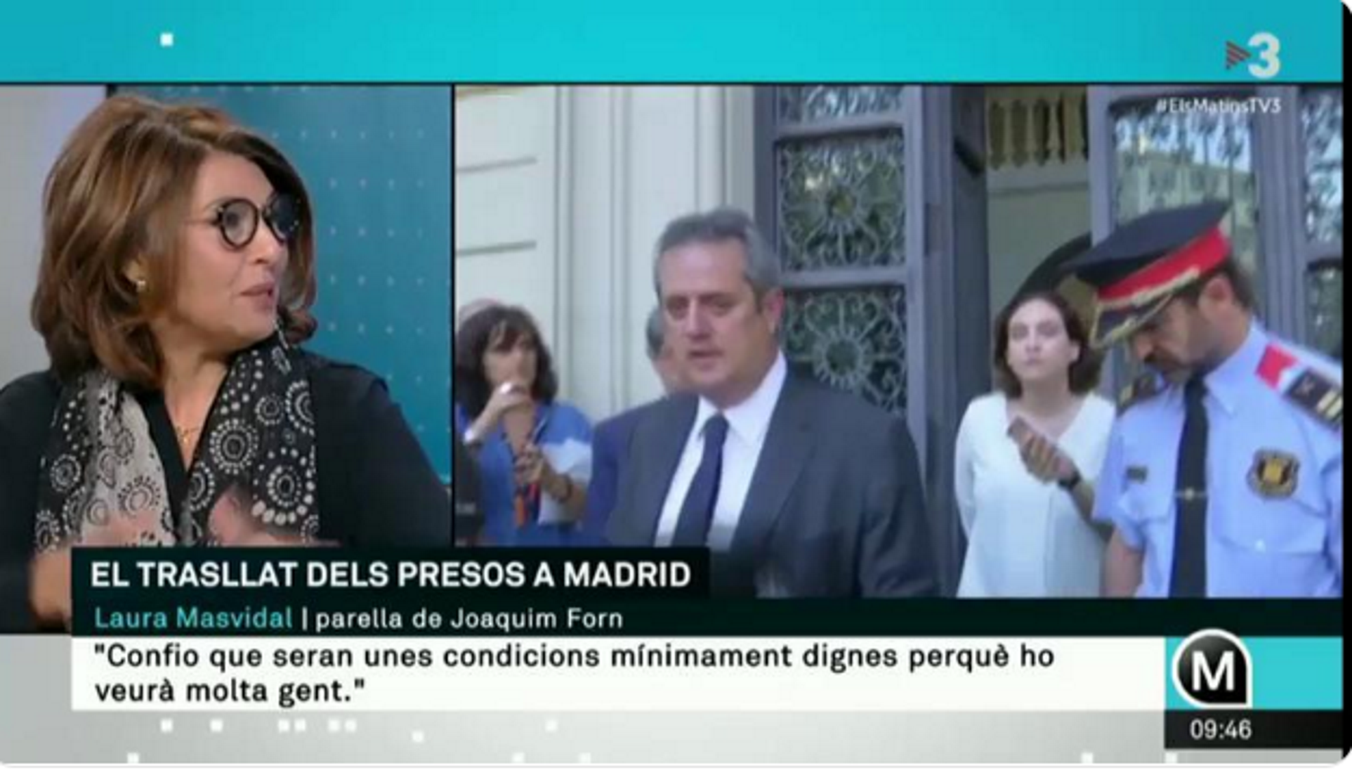 Laura Masvidal: "En Quim Forn s'ha recuperat i es torna a apassionar per la política"