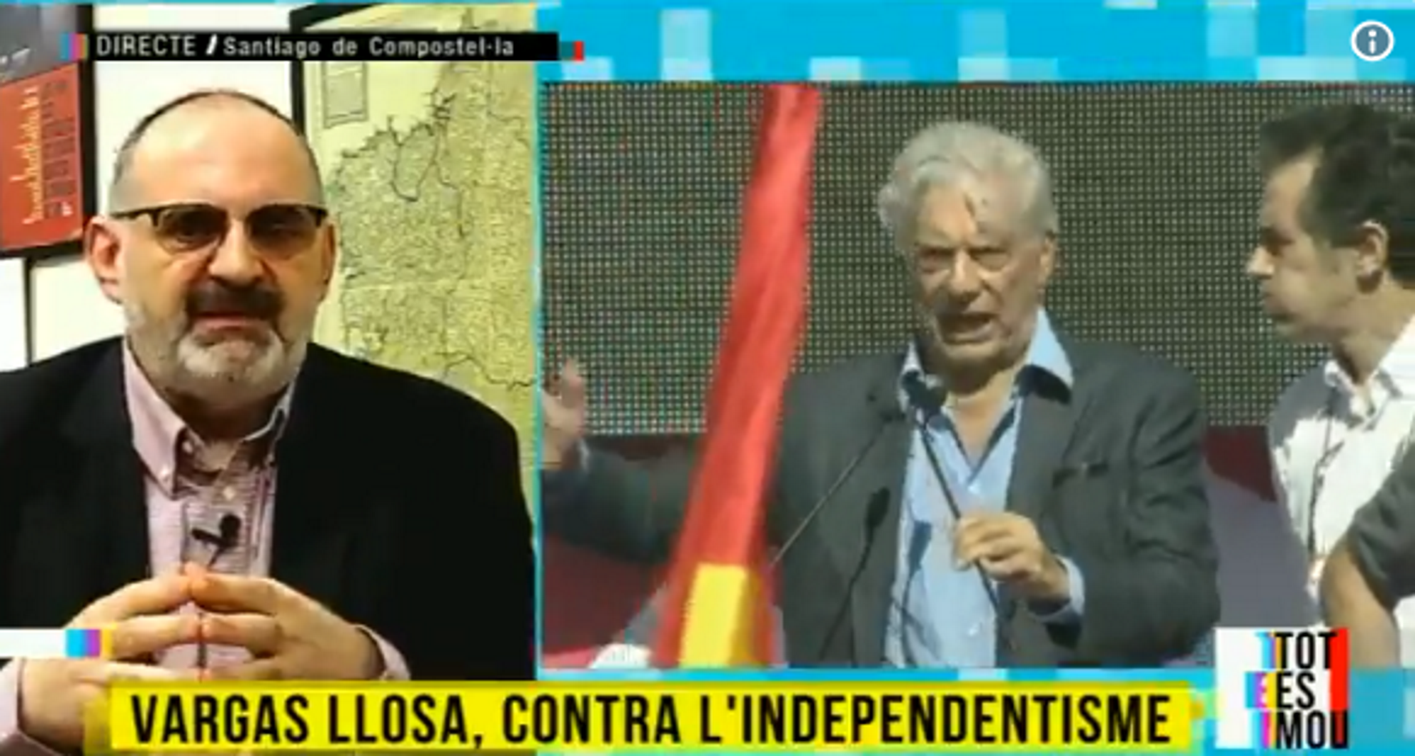 Losada, contra Vargas Llosa: "A Espanya està en retrocés la llibertat d'expressió"
