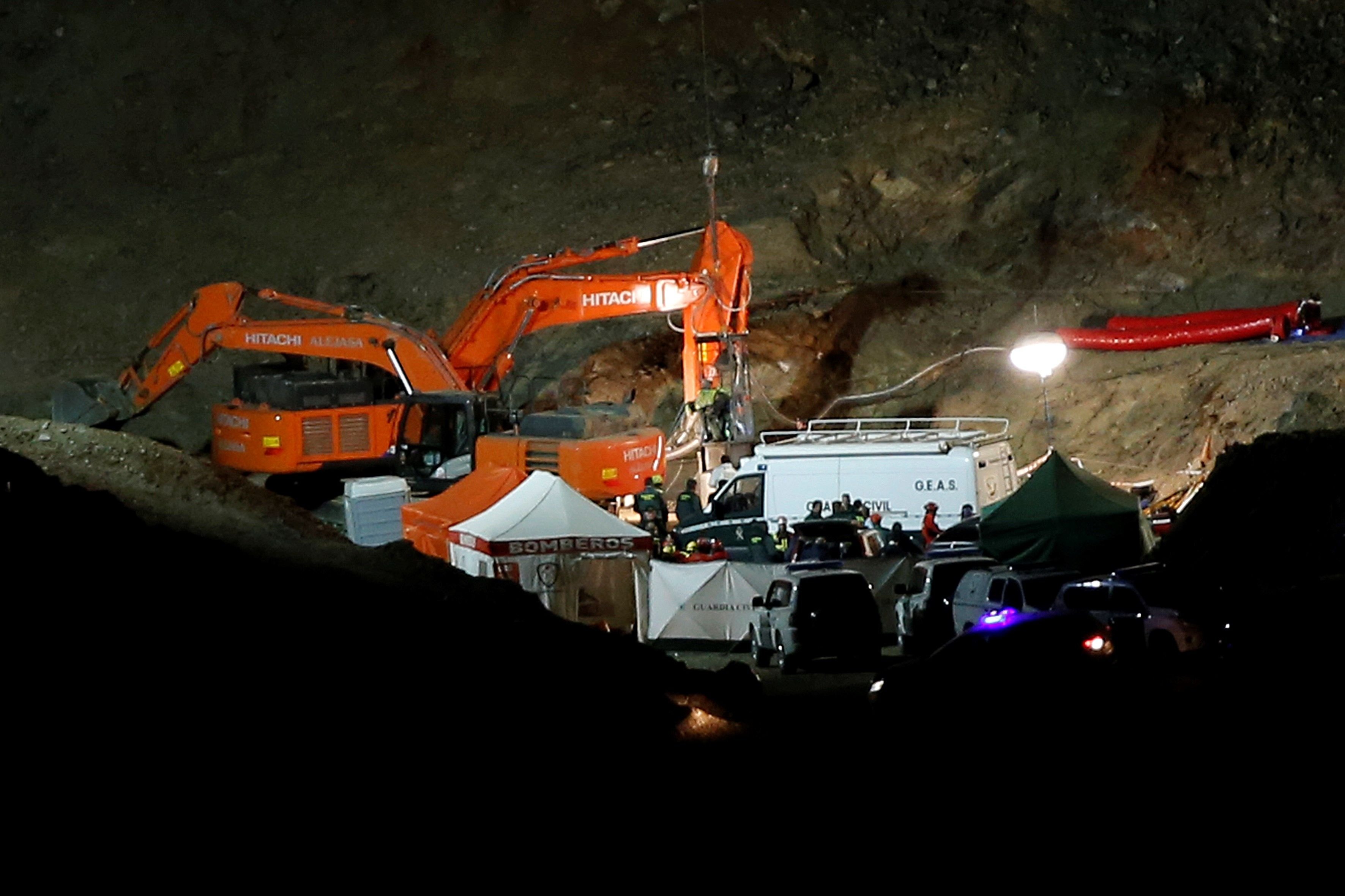 Els miners localitzen el cos de Julen dins del pou