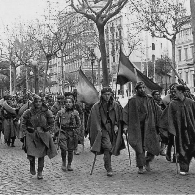 Inici de l'ocupació franquista de Barcelona. Font Centre d'Informació de Catalunya