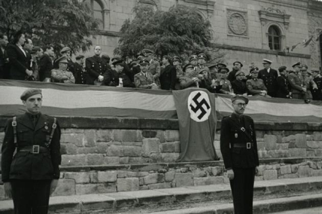 Visita de Himmler a Barcelona (1940). Font Ajuntament de Barcelona