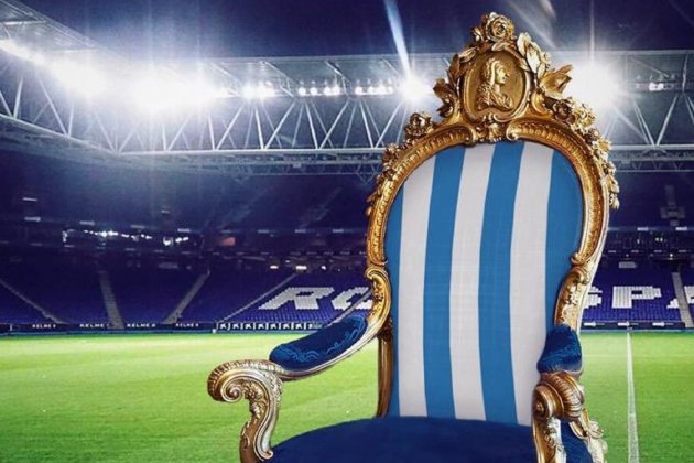 Cartell monàrquic Espanyol Reial Madrid @RCDEspanyol