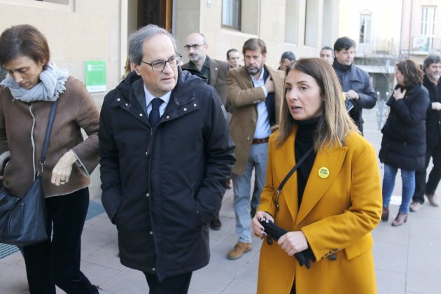 Quim Torra y la alcaldesa de la Garriga ACN