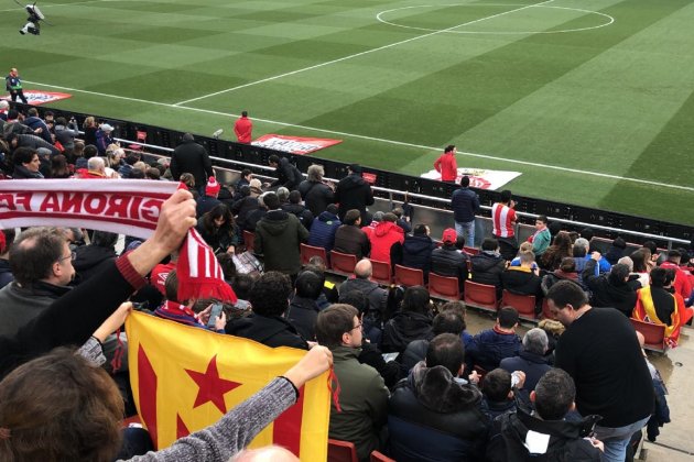 estelada|estrellas montilivi girona barça Pau Cusi