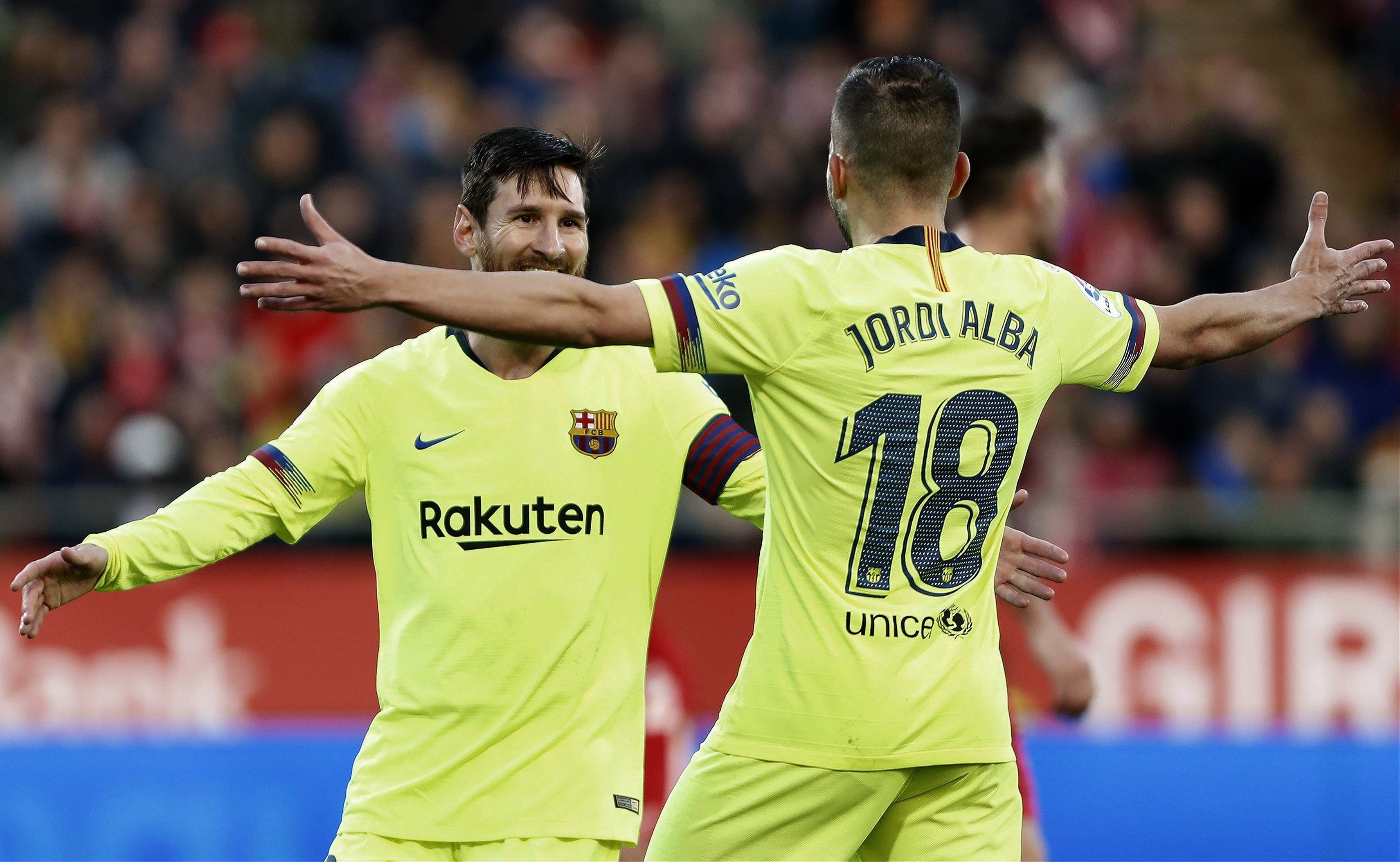L'orgull del Girona no pot aturar el Barça de Messi (0-2)