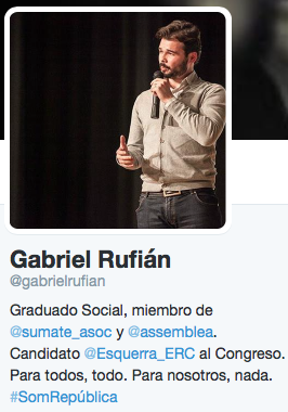 Twitterpolítica (7): Gabriel Rufián