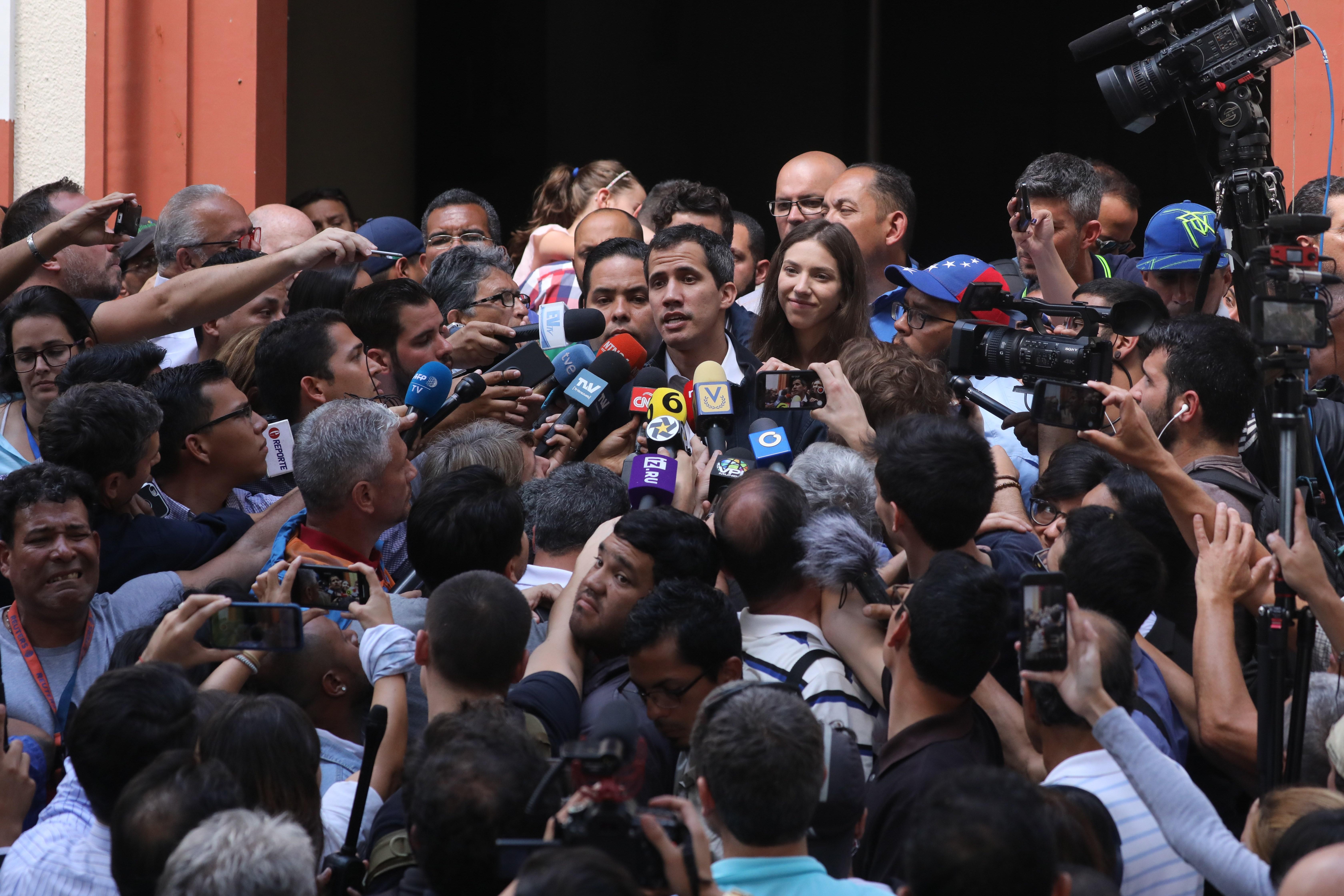 Guaidó atenció mitjans EFE