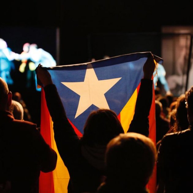 EL NACIONAL estelada final acte junqueras sant jordi - sergi alcazar