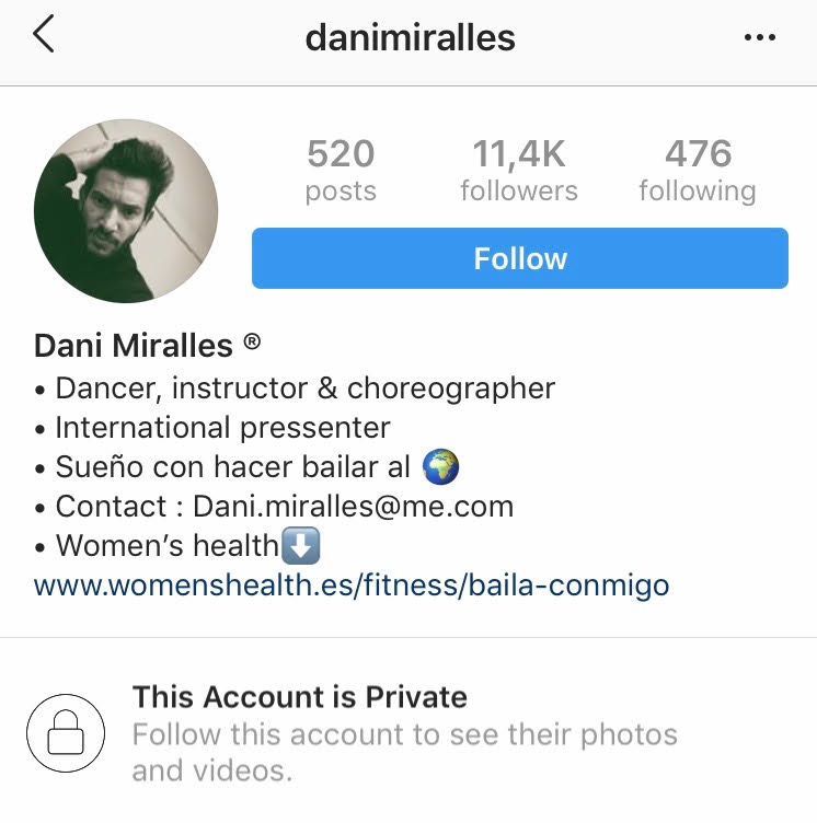 daniel miralles instagram privado