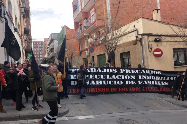 Protesta veïns Badalona Casado Marina Fernández Protesta veïns Badalona Casado Marina Fernández