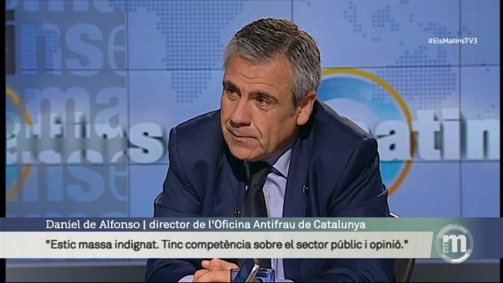 El lenguaje corporal de De Alfonso en TV3