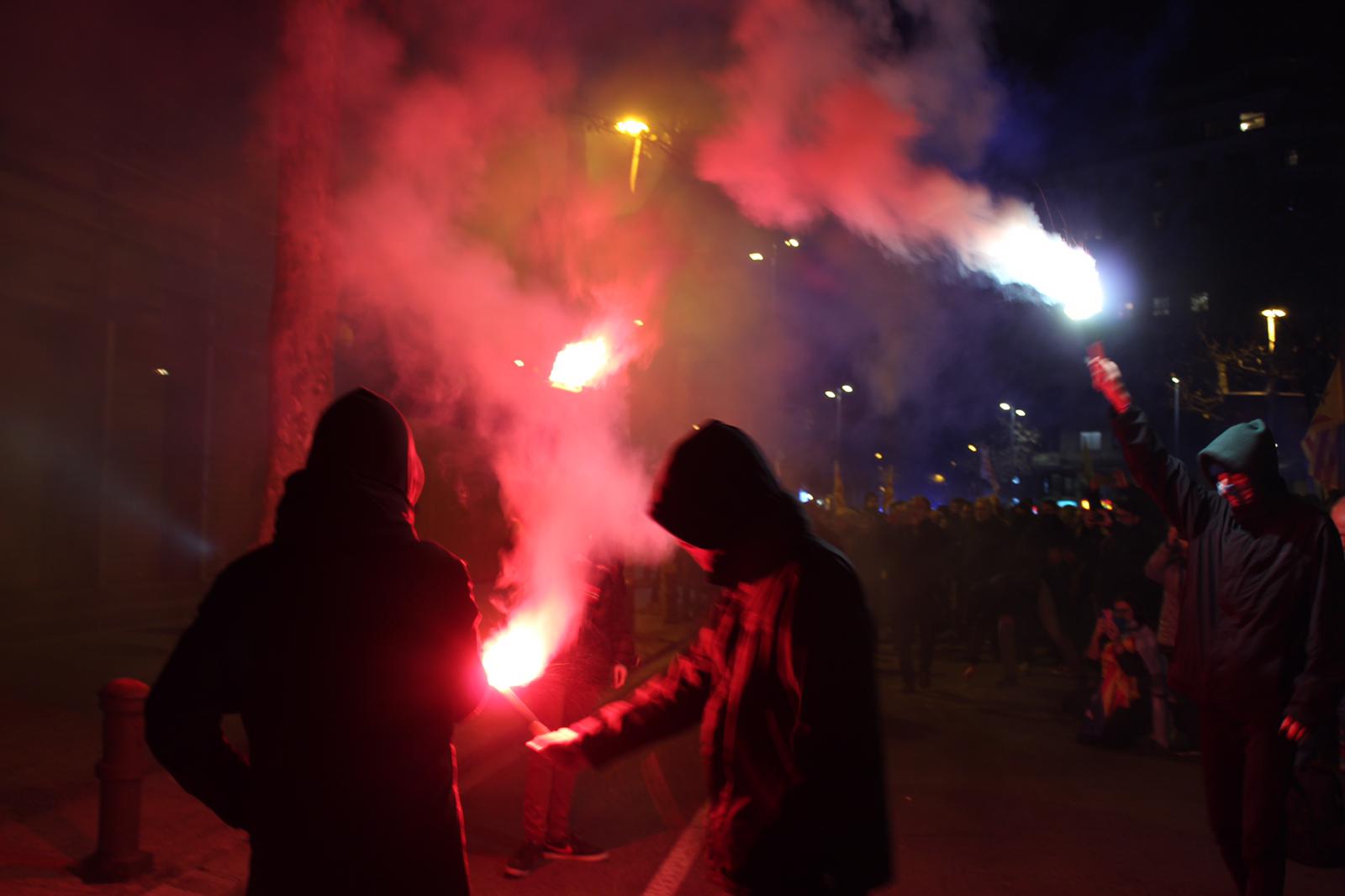 Un detingut en el marc de les protestes contra el judici de l'1-O