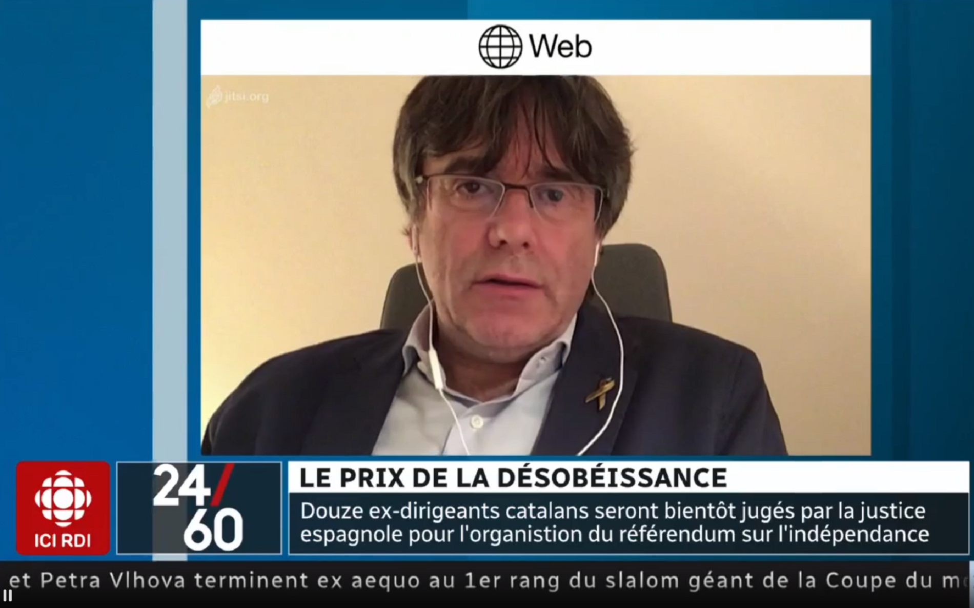 Puigdemont, a la TV canadenca: "Es permet un referèndum a Escòcia i a Espanya és delicte"