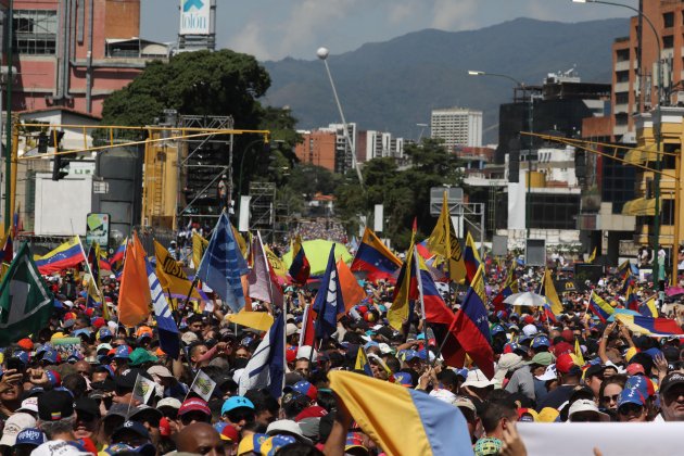 Manifestació Santiago Guaidó   EFE