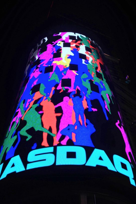 Daniel Canogar Storming NASDAQ