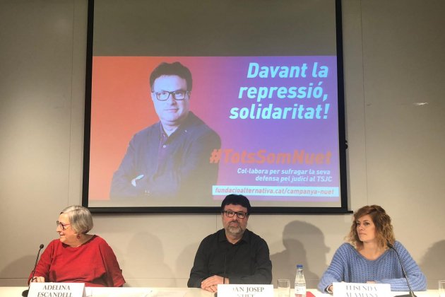 Presentacio campanya defensa Joan Josep Nuet judici al proces - Marina Fernàndez Presentacio campanya defensa Joan Josep Nuet judici al proces - Marina Fernàndez